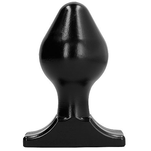 Plug anal progressif noir mat 16 x 8 cm — ALL BLACK
