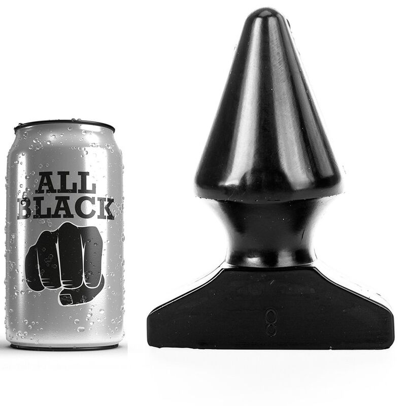 Plug anal conique noir — ALL BLACK