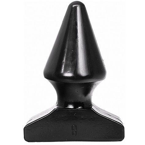 Plug anal conique noir — ALL BLACK