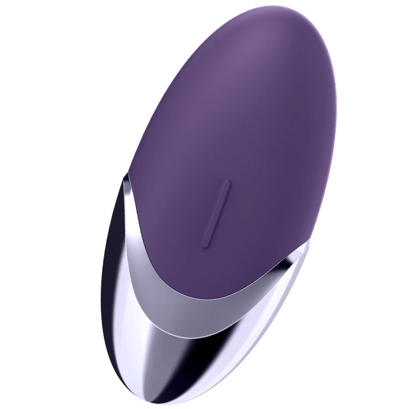 Vibromasseur à poser en silicone violet — SATISFYER LAYONS