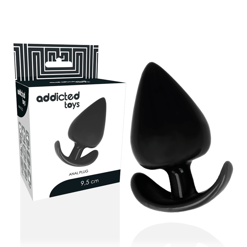 Bouchon anal texturé double densité 9,5 cm — ADDICTED TOYS