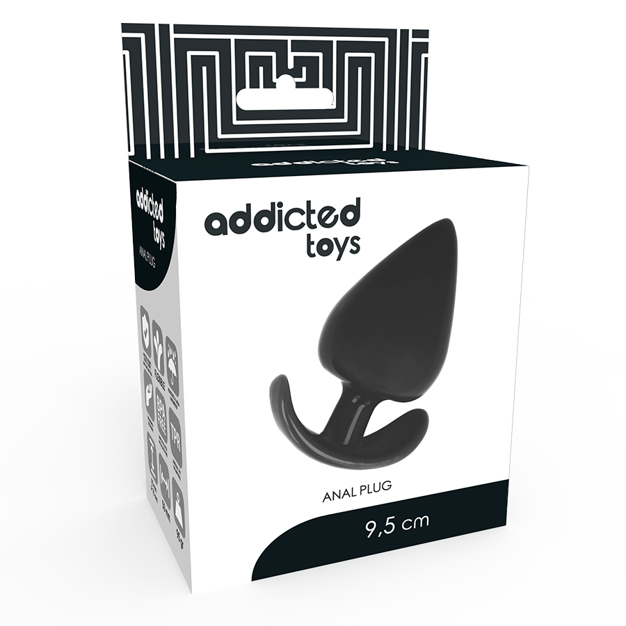 Bouchon anal texturé double densité 9,5 cm — ADDICTED TOYS