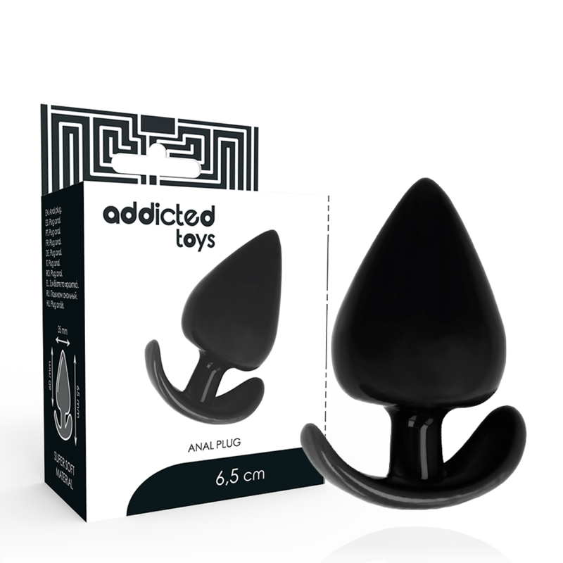 Bouchon anal ergonomique en TPR soft touch 6,5 cm — ADDICTED TOYS