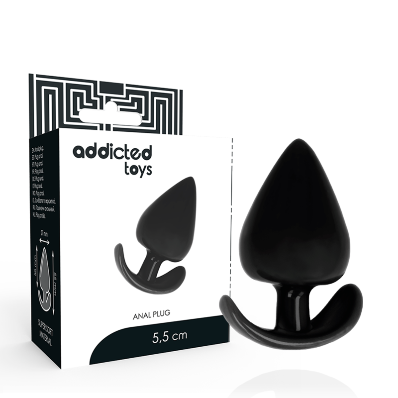 Plug anal ergonomique à double densité 5,5 cm — ADDICTED TOYS