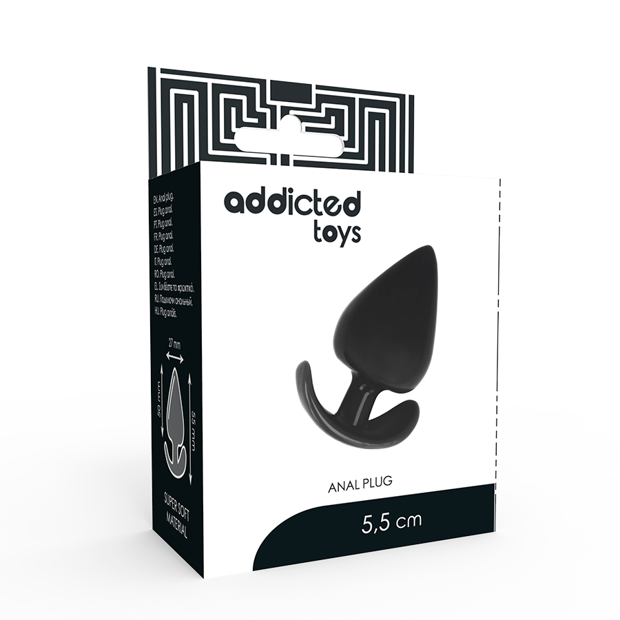 Plug anal ergonomique à double densité 5,5 cm — ADDICTED TOYS