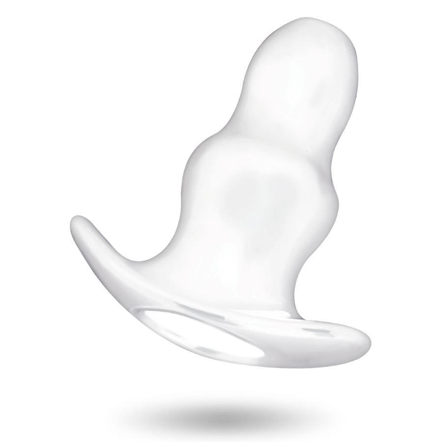 Dilatateur anal transparent double anneau 13 cm — ADDICTED TOYS