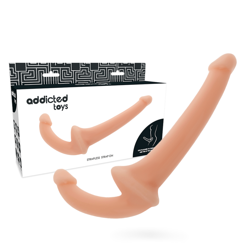 Gode double sans harnais à sonde courbe — ADDICTED TOYS