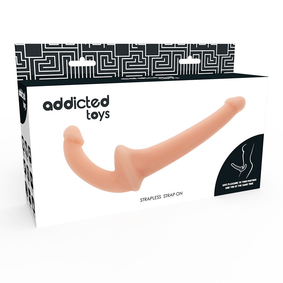 Gode double sans harnais à sonde courbe — ADDICTED TOYS