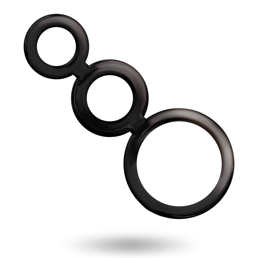 Ensemble d'anneaux de plaisir pour pénis fumé — ADDICTED TOYS