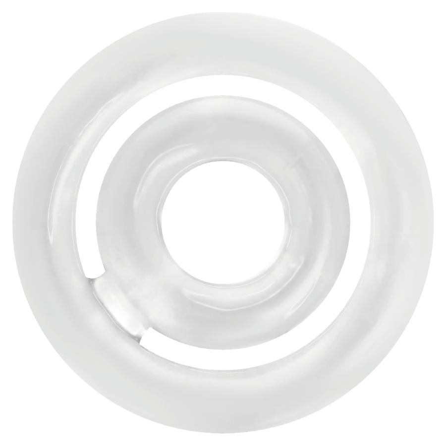 Double anneau pénien transparent — ADDICTED TOYS