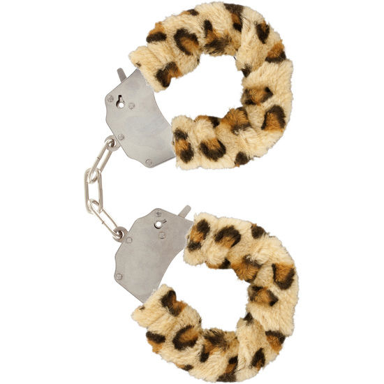 Manchettes de bondage en fourrure léopard — TOYJOY