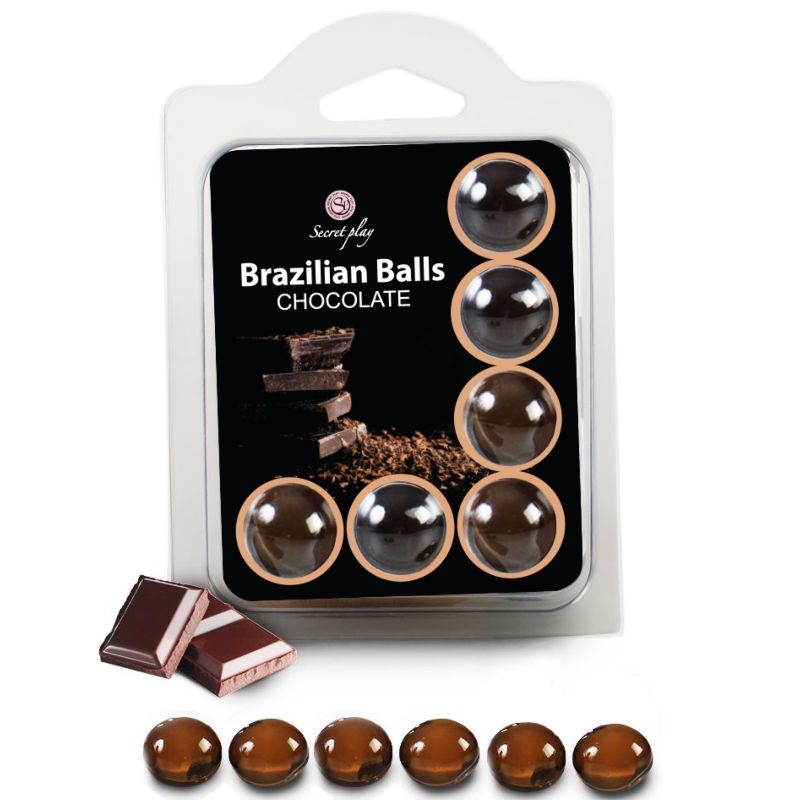 Set de 6 boules brésiliennes chocolat — SECRETPLAY COSMETIC