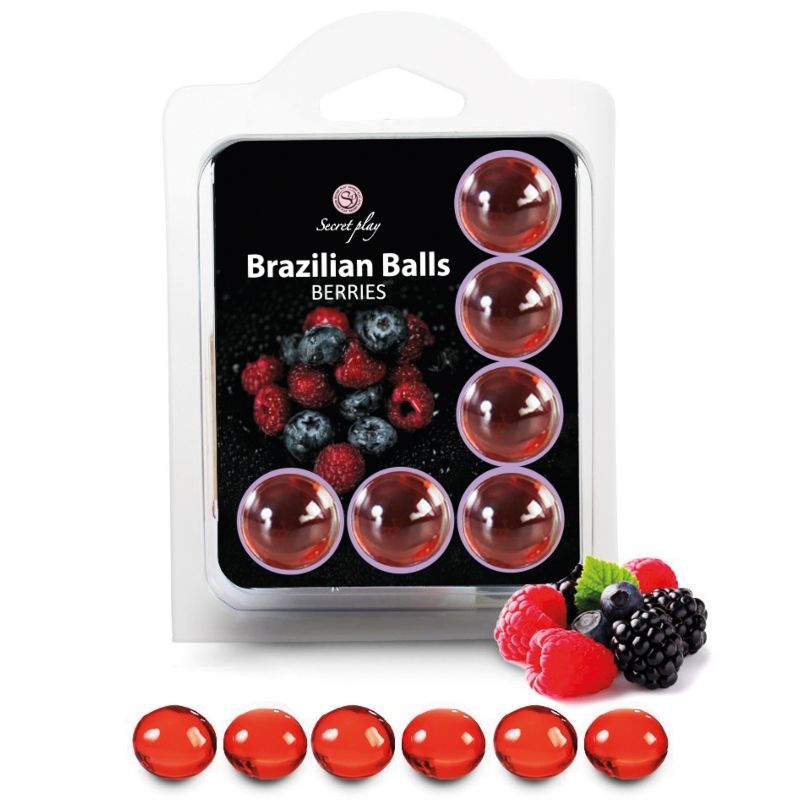 Coffret de 6 boules brésiliennes aromatisées fruits de la forêt — SECRETPLAY COSMETIC
