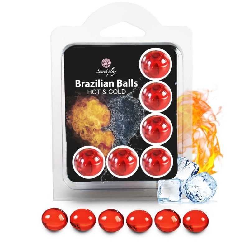 Set de 6 boules brésiliennes effet chaud et froid — SECRETPLAY COSMETIC