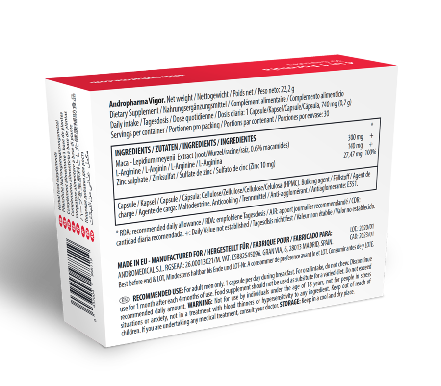 Stimulant libido naturel en gélules — ANDRO MEDICAL