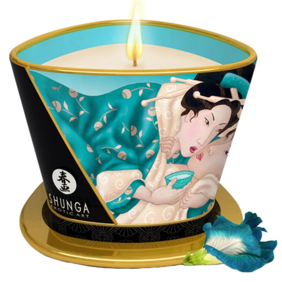 Bougie de massage fleurs des îles — SHUNGA CANDLES