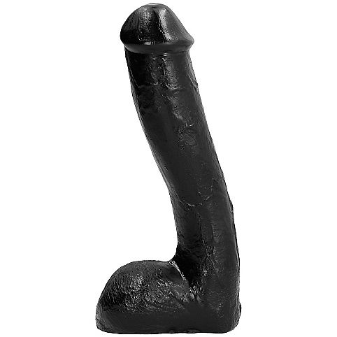 Dildo anal réaliste texturé 23 cm — ALL BLACK
