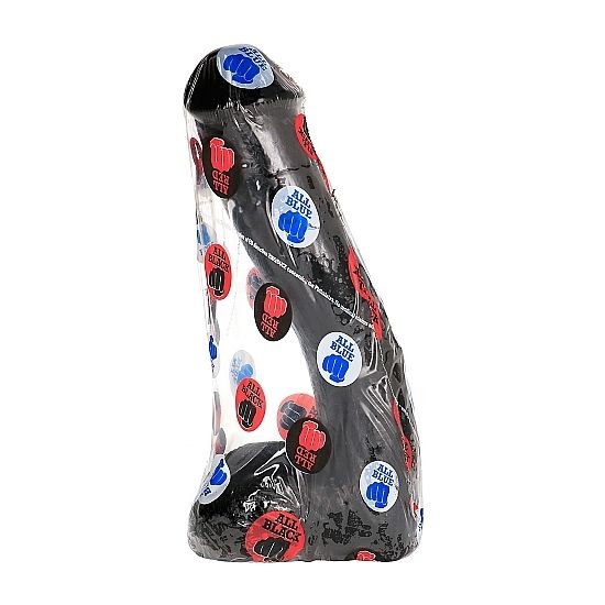 Dildo anal réaliste texturé 23 cm — ALL BLACK