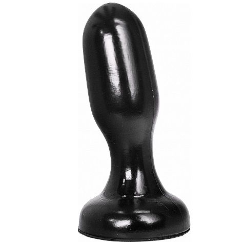 Plug anal long en silicone — ALL BLACK