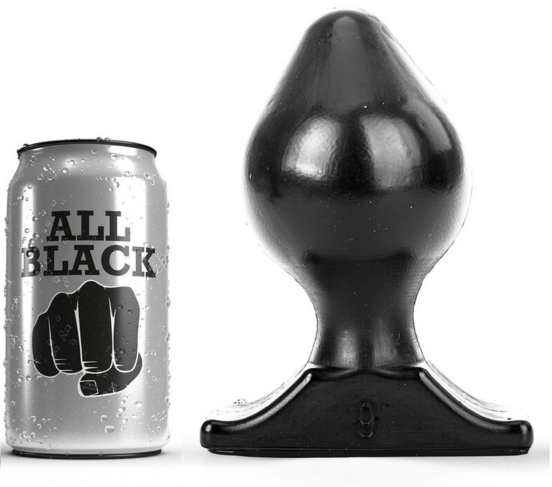 Plug anal progressif en PVC — ALL BLACK