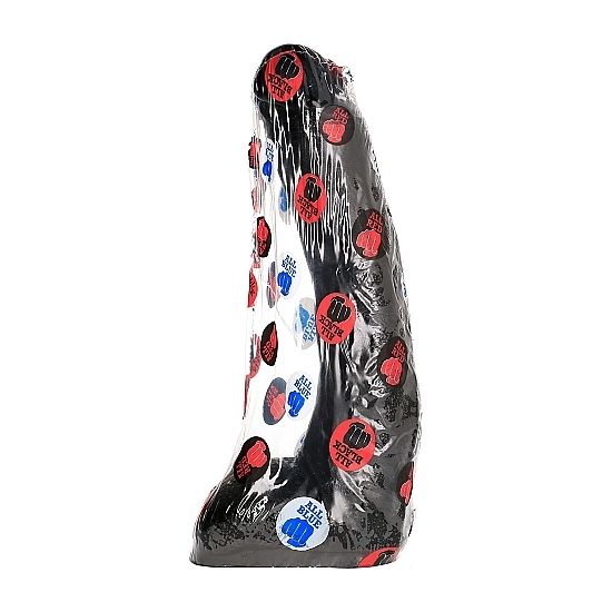 Gode courbé noir souple 29 cm — ALL BLACK
