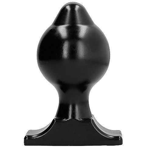 Plug anal progressif noir 10 cm — ALL BLACK