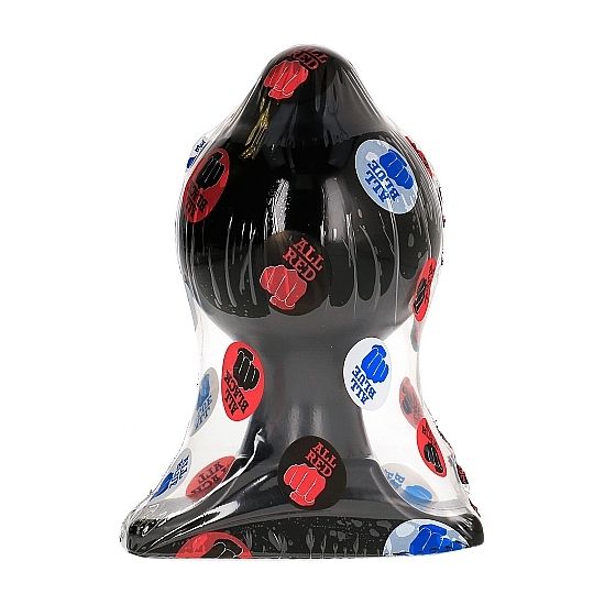 Plug anal progressif noir 10 cm — ALL BLACK