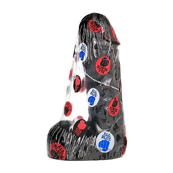 Gode noir texturé 19 cm — ALL BLACK