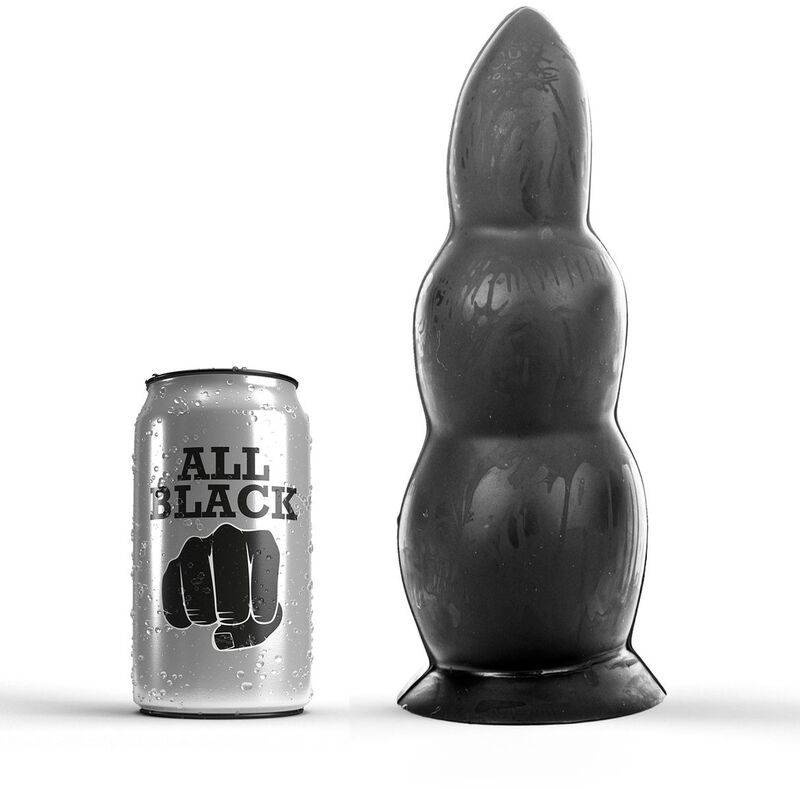 Plug anal progressif noir 23 cm — ALL BLACK