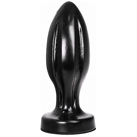 Plug anal texturé longue portée — ALL BLACK