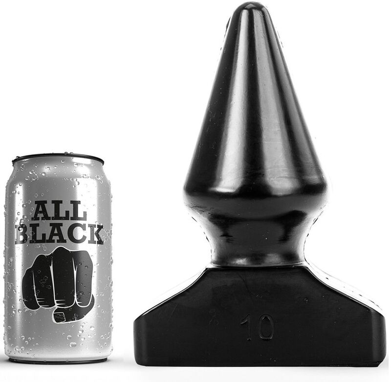 Plug anal conique 20,5 cm — ALL BLACK