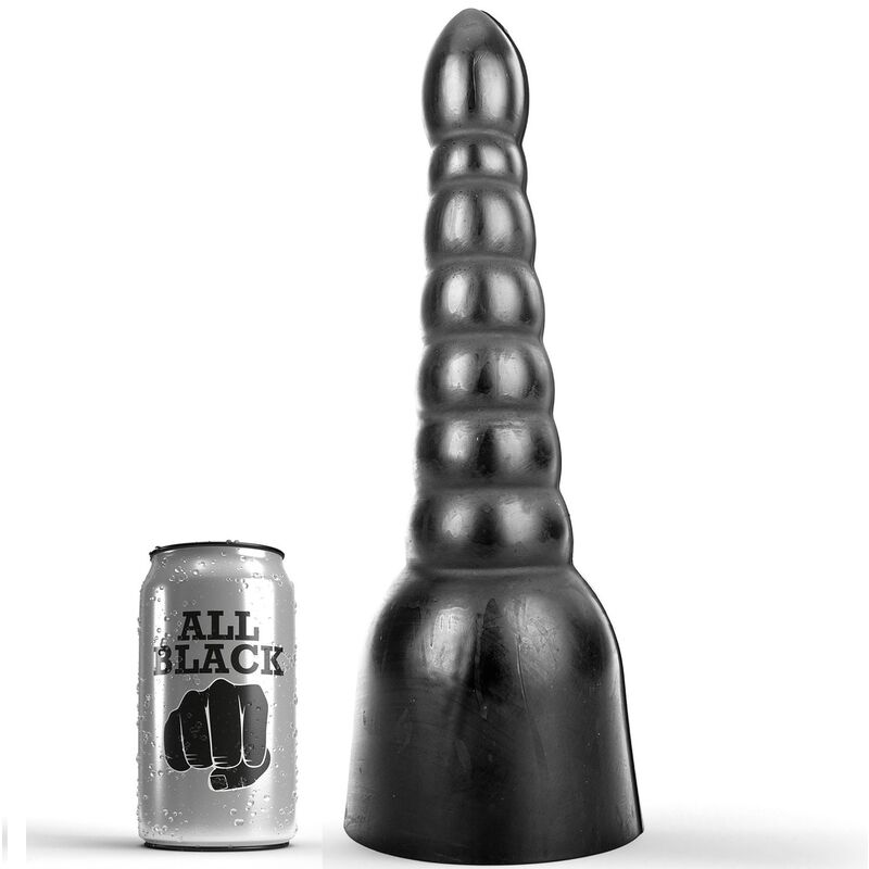 Gode noir texturé extra-long — ALL BLACK