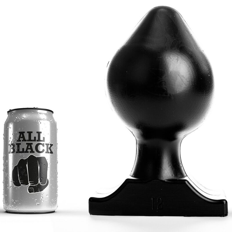 Plug anal progressif souple 22,5 cm — ALL BLACK