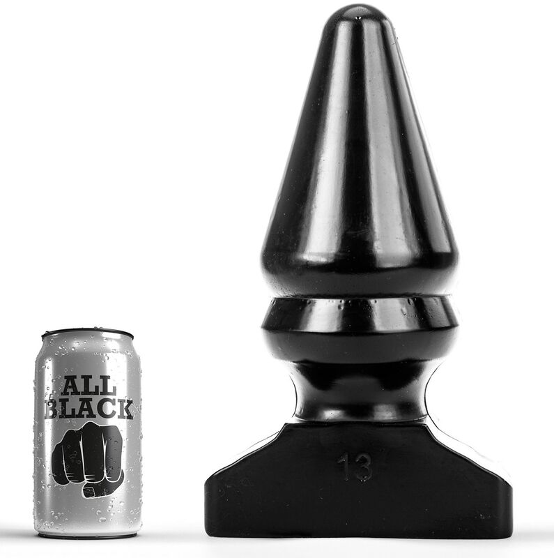 Plug anal conique extra-large — ALL BLACK