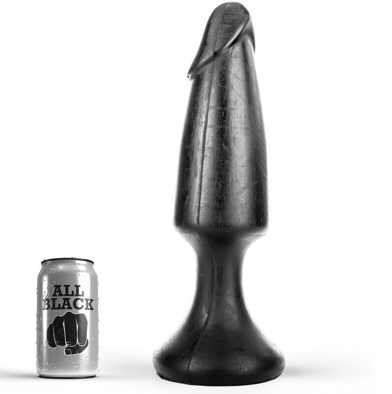 Plug anal progressif long 35 cm — ALL BLACK