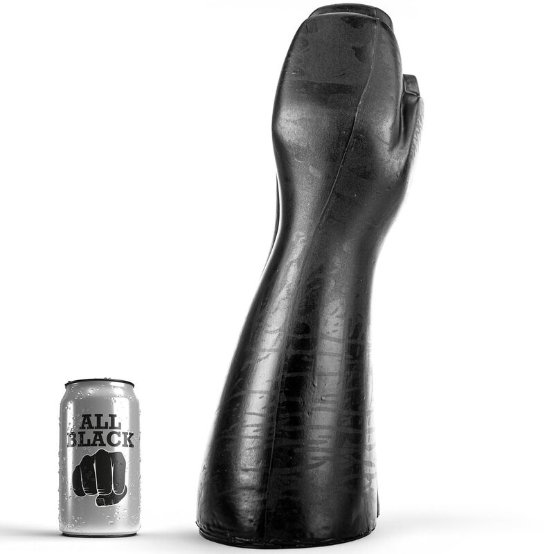 Gode fisting main et bras réaliste 39 cm — ALL BLACK