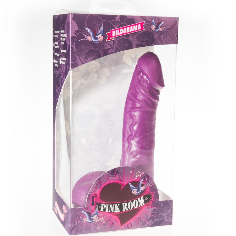 Gode réaliste violet 19 cm — PINK ROOM