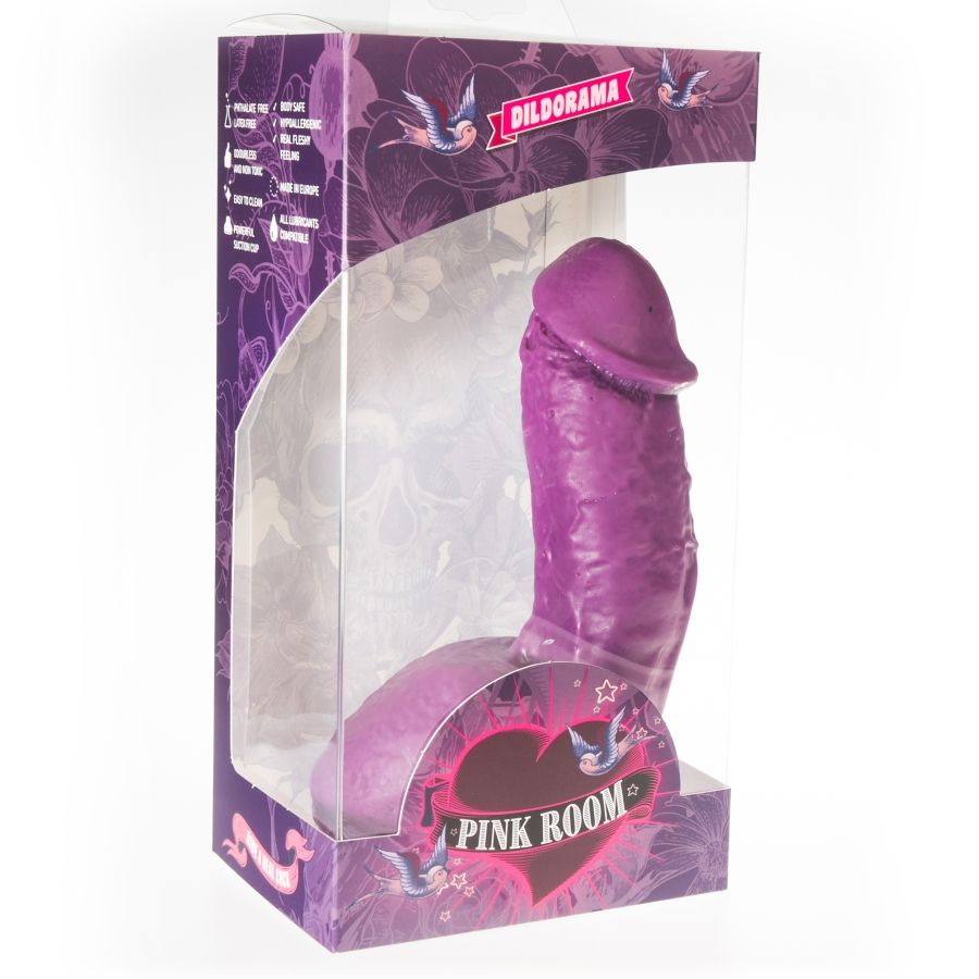 Godemichet réaliste violet 17,5 cm — PINK ROOM