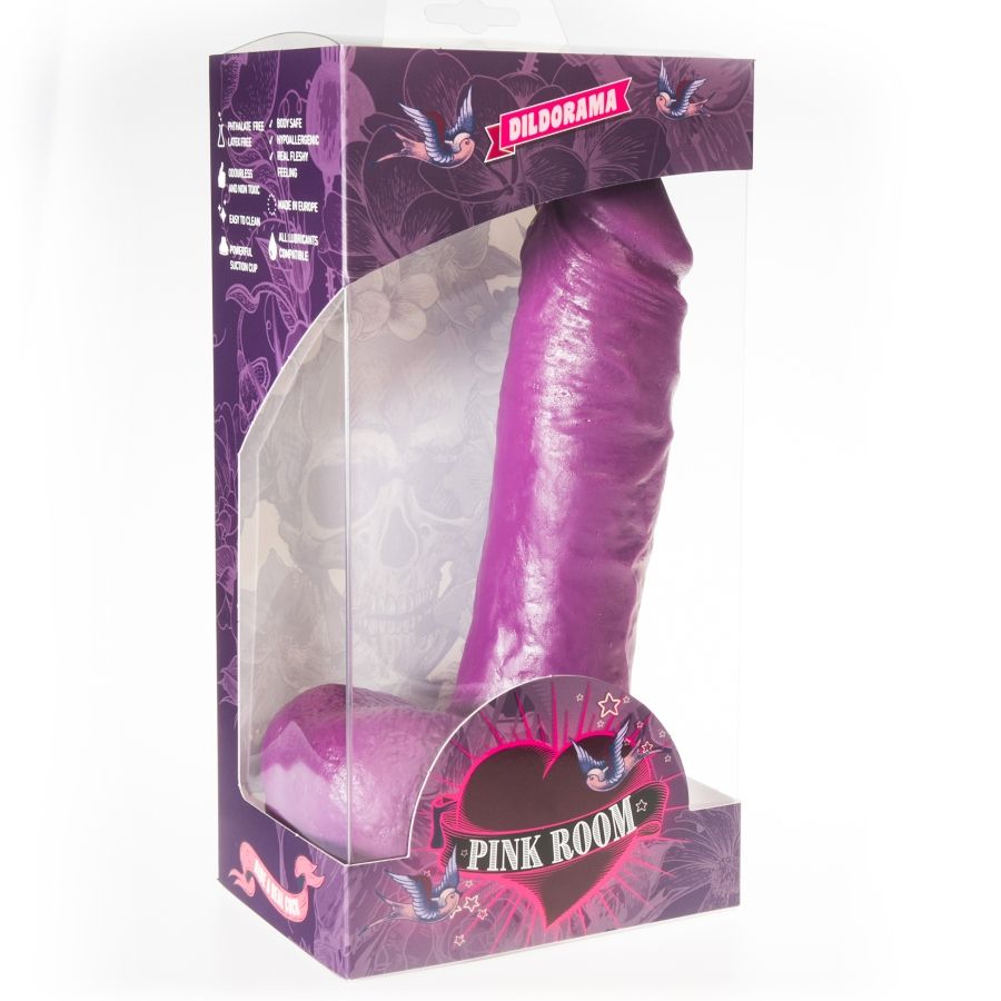 Godemichet réaliste violet 21,5 cm — PINK ROOM