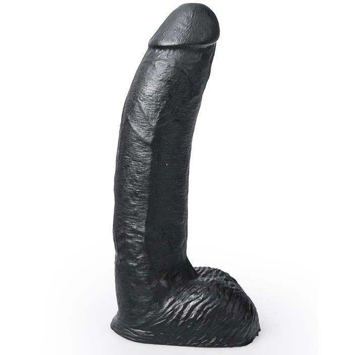 Godemichet réaliste George noir 22 cm — HUNG SYSTEM