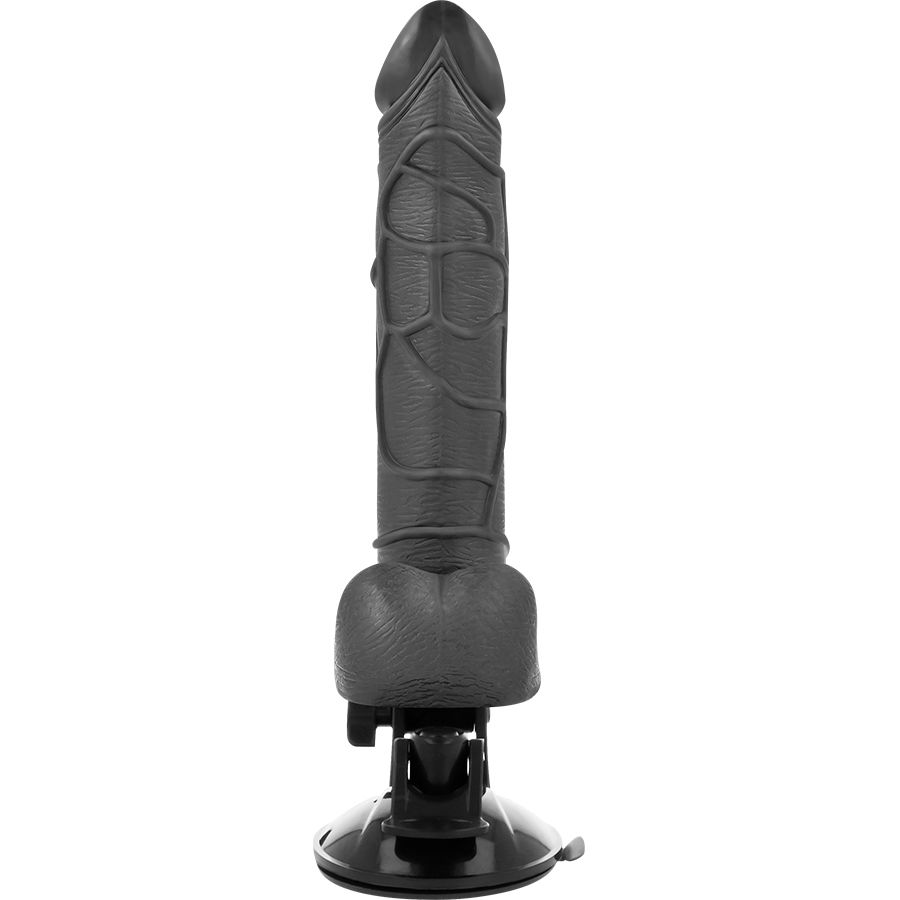 Vibrateur réaliste télécommandé avec testicules 19,5 cm — BASECOCK