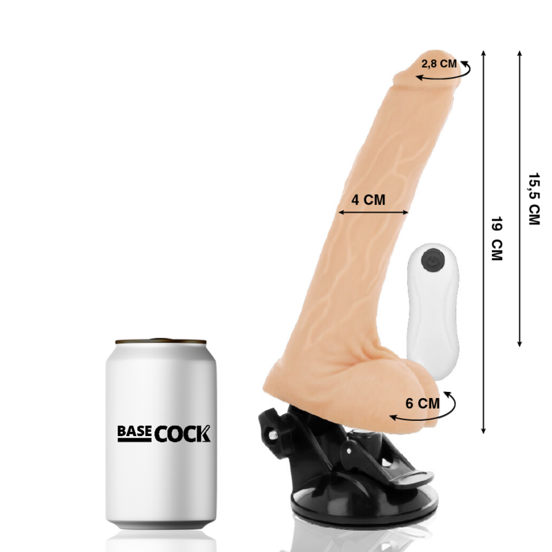 Vibrateur naturel réaliste télécommandé — BASECOCK