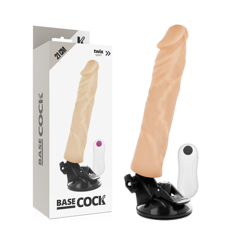 Vibrateur réaliste télécommandé 21 cm — BASECOCK