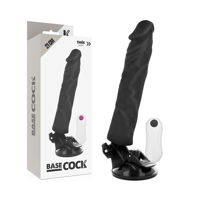 Vibrateur réaliste télécommandé 21 cm — BASECOCK