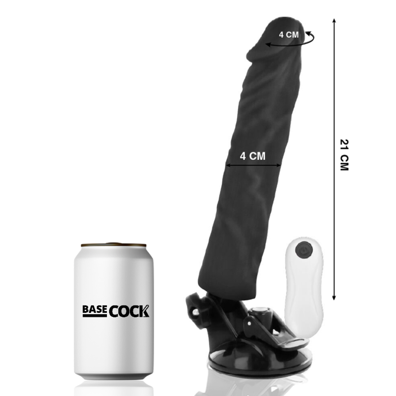 Vibrateur réaliste télécommandé 21 cm — BASECOCK