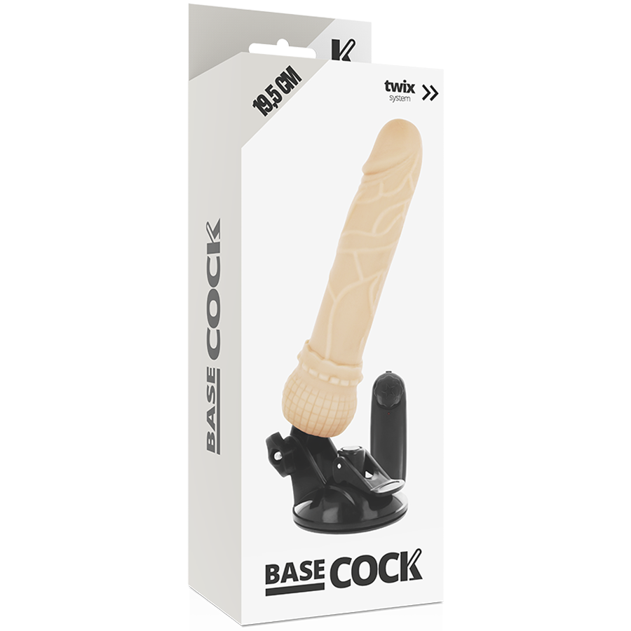 Vibrateur réaliste télécommandé 19,5 cm — BASECOCK