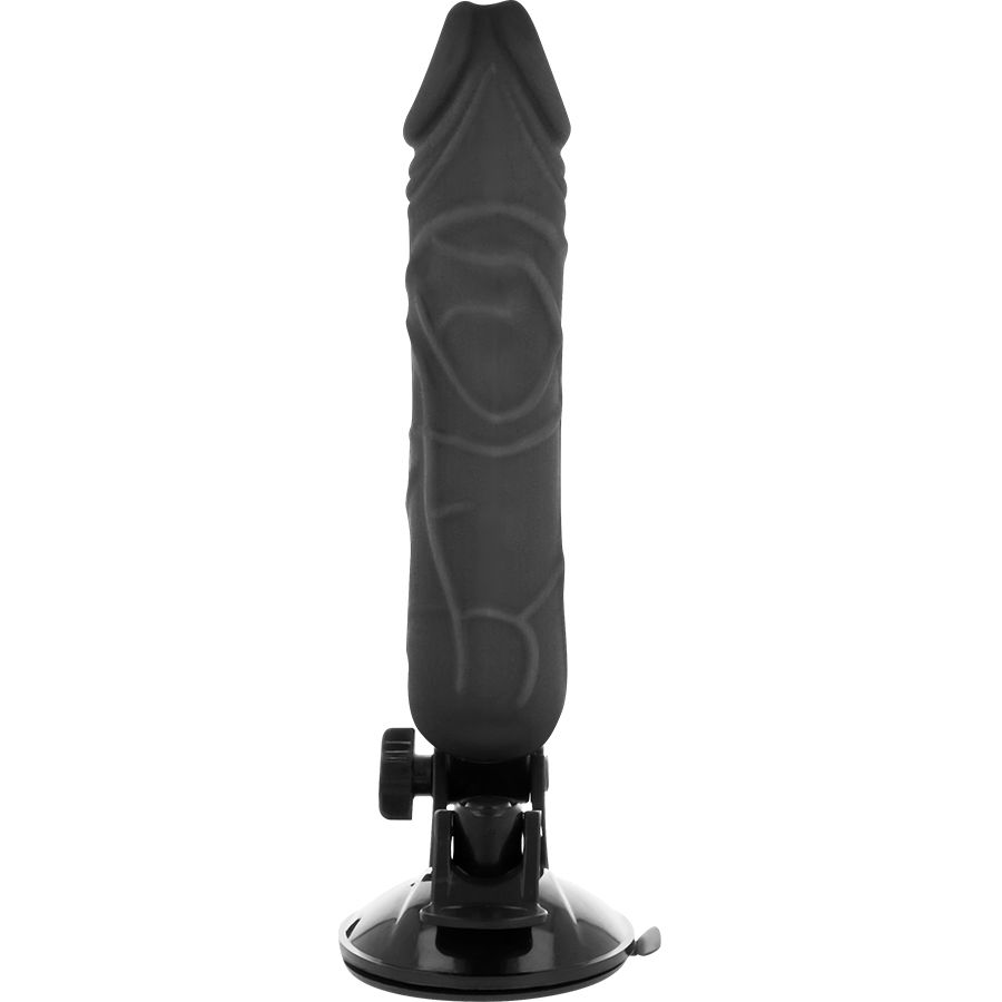 Vibrateur réaliste télécommandé noir 20 cm — BASECOCK
