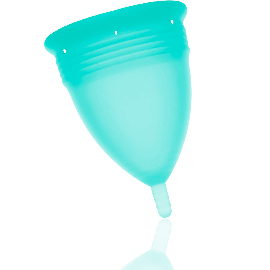 Coupe menstruelle en silicone aigue-marine taille L — STERCUP