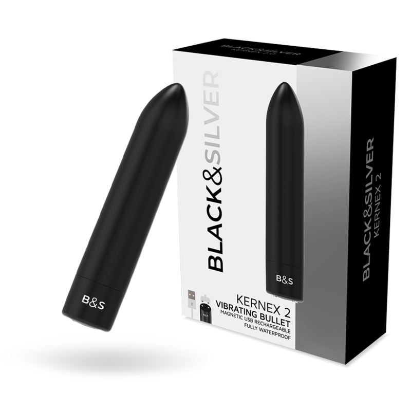 Balle vibrante magnétique compacte — BLACK&SILVER