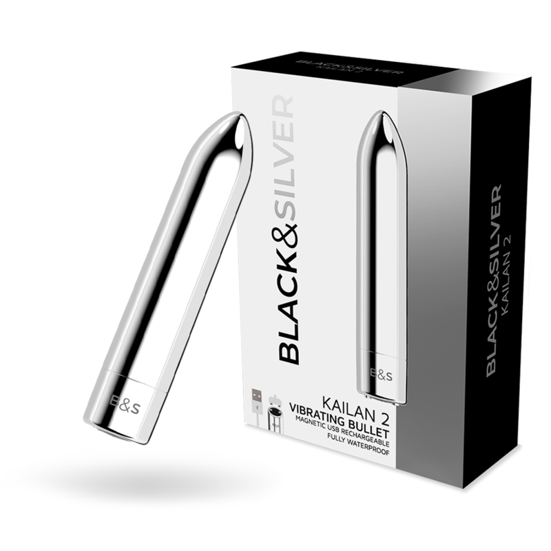 Balle vibrante Kailan 2 argent — BLACK&SILVER